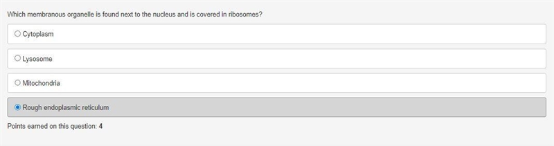 Which membranous organelle is found next to the nucleus and is covered in ribosomes-example-1