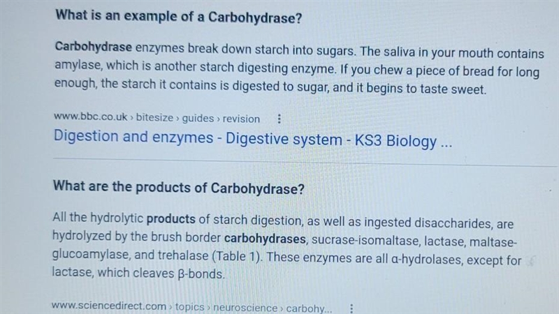 An example of carbohydrase​-example-1