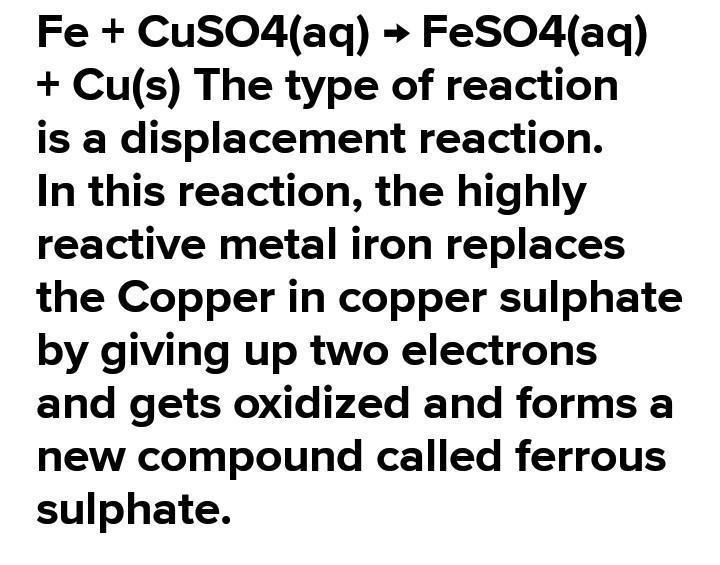 Given the reaction below: Fe (s) + GuSO4 (aq) - FeSO4 (aq) + Cu (s) What is the reducing-example-1