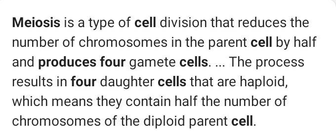 The four cells produced in meiosis will have a: a. 2n number of chromosomes and will-example-1