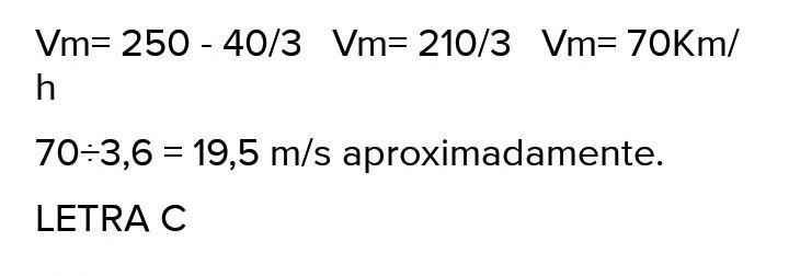 Um automóvel passa pelo km 40 de uma rodovia às 14 horas e pelo km 250 às 17horas-example-1