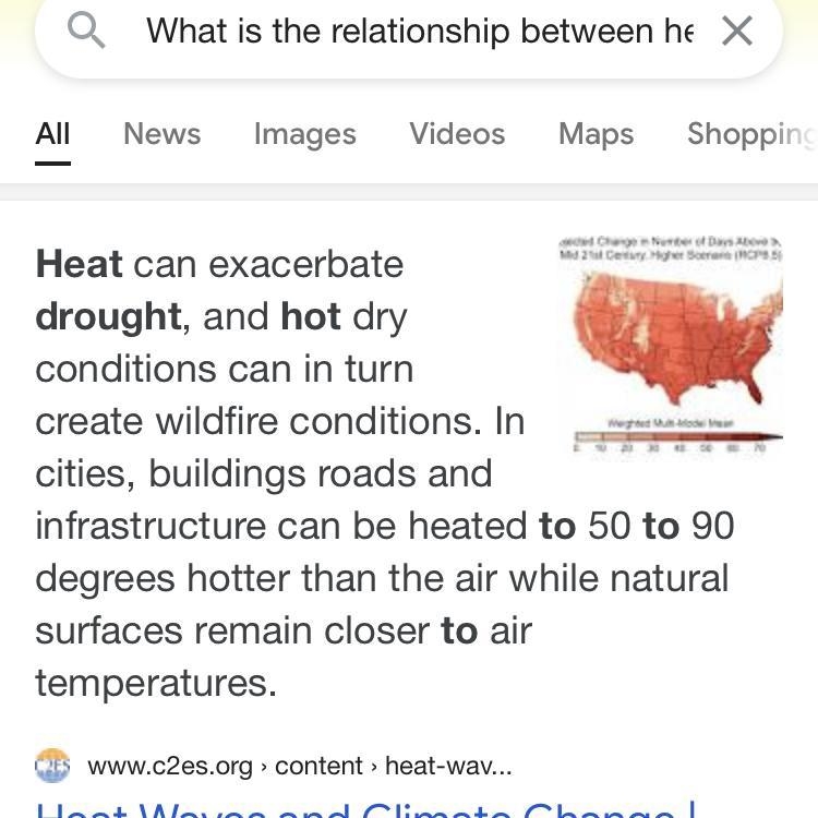 Ples help!!! What is the relationship between heat waves and drought?-example-1