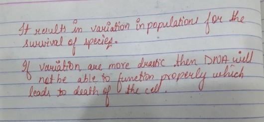 What is the effect of DNA copying which is not perfectly accurate on the reproduction-example-1