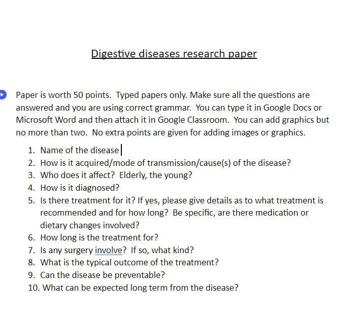 Name of the disease How is it acquired/mode of transmission/cause(s) of the disease-example-1