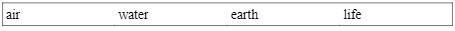 Choose the word from the box below that best matches up with each Earth system. 1. Atmosphere-example-1