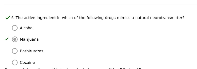 The active ingredient in which of the following drugs mimics a natural neurotransmitter-example-1