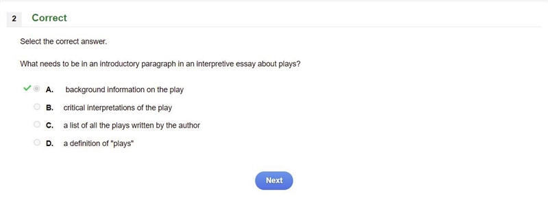 What needs to be in an introductory paragraph in an interpretive essay about plays-example-1