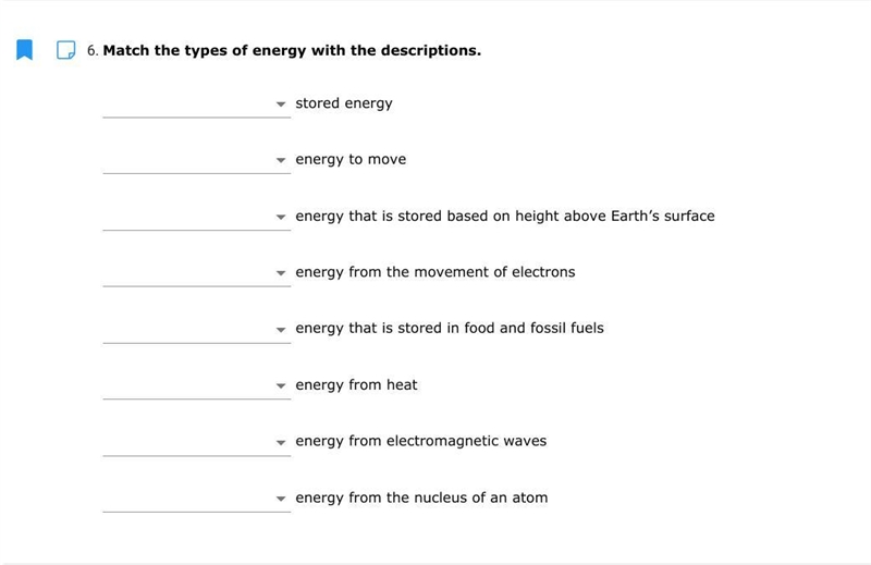 Please help me. the options are: potential energy chemical energy gravitational PE-example-1