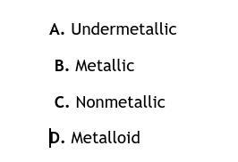 Students conducted an investigation on the properties of three elements. What type-example-1