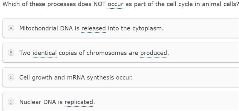 Which of these processes do not occur as a part of the cell cycle in the animal cells-example-1