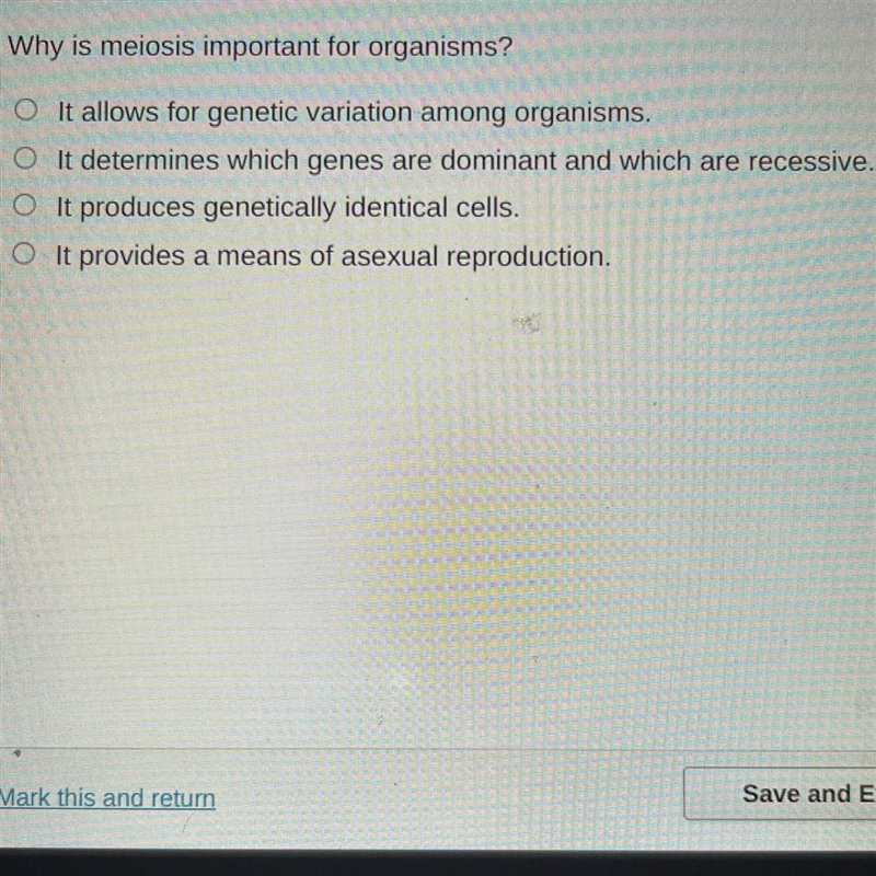 Why is meiosis important for organisms?-example-1