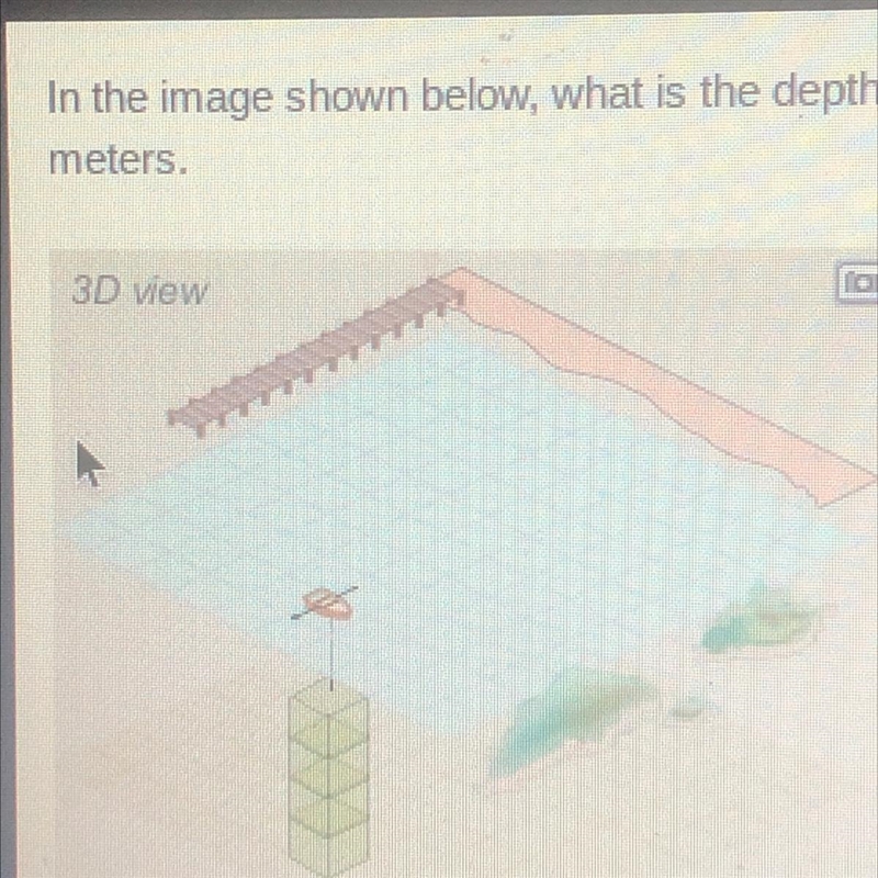 In the image show below what is the depth of the ocean bottom below the boat? the-example-1