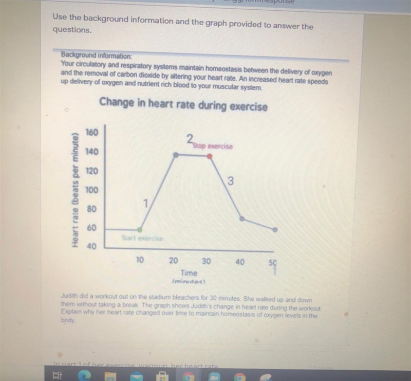 Please help me answer this. the questions are. In part 1 of her exercise warmup, her-example-1