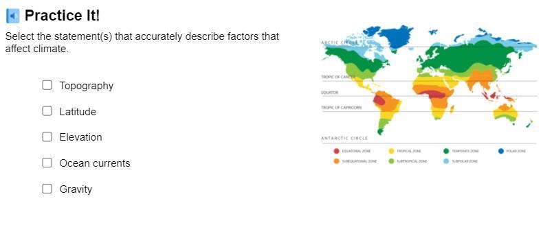 Climate and weather (see image)-example-1