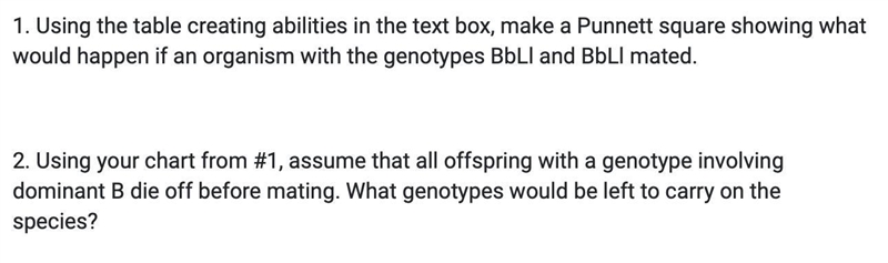 Uhm help. It's bio and abt Punnett Squares. 30 points!-example-1