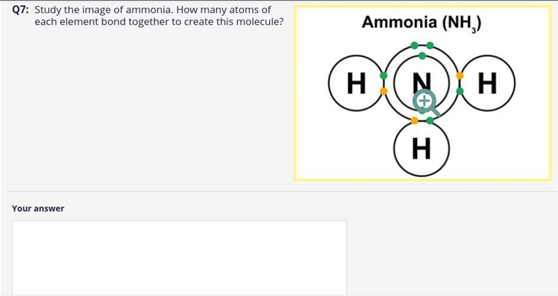 Study the image of ammonia. How many atoms of each element bond together to create-example-1