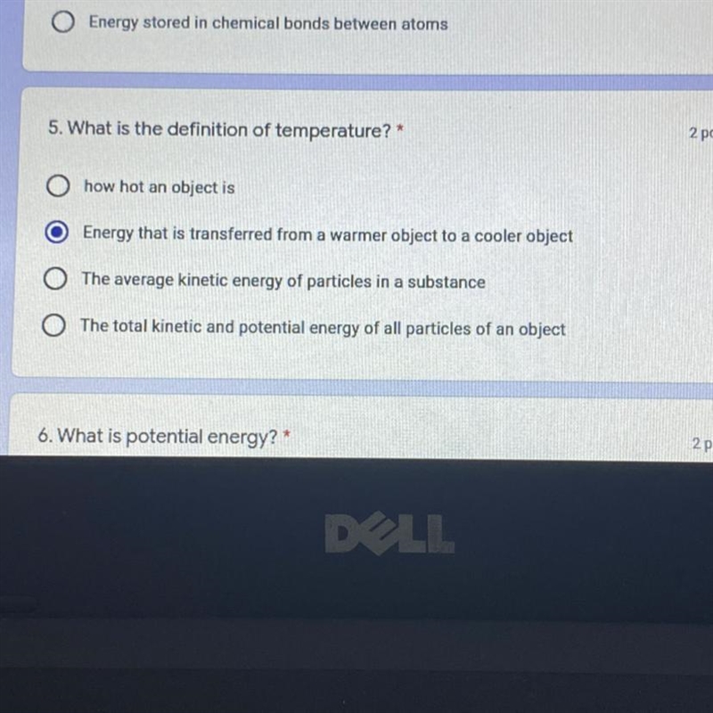 What is the definition of temperature?-example-1