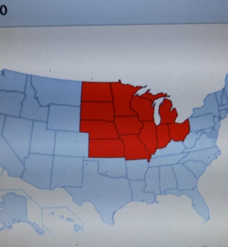 Observe the map of the United States above. Areas indicated in red are where tornadic-example-1