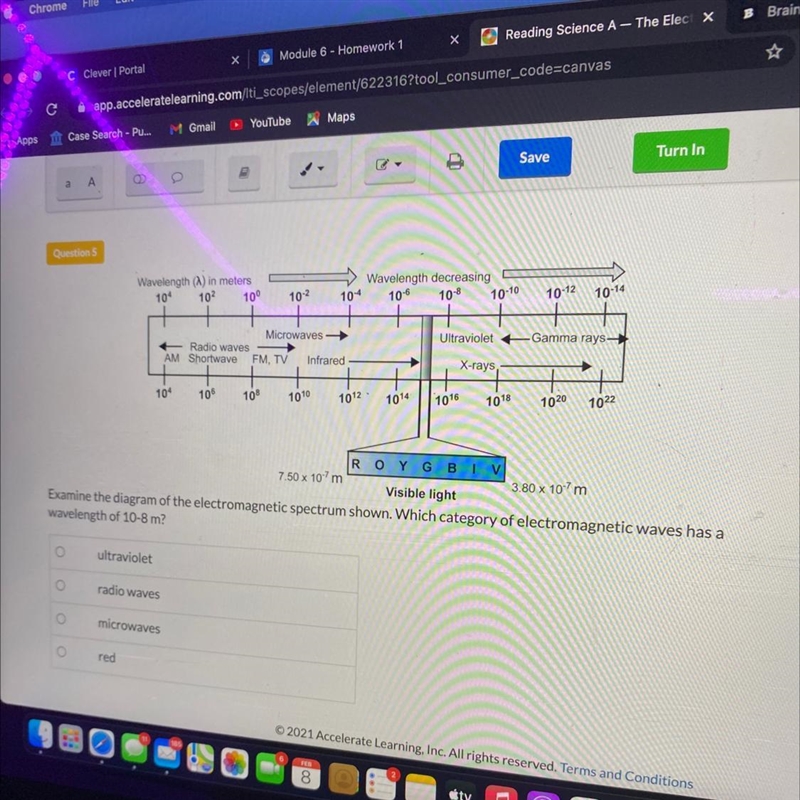 Examine the diagram of the electromagnetic spectrum shown. Which category of electromagnetic-example-1