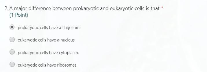 A major difference between prokaryotic and eukaryotic cells is that?-example-1