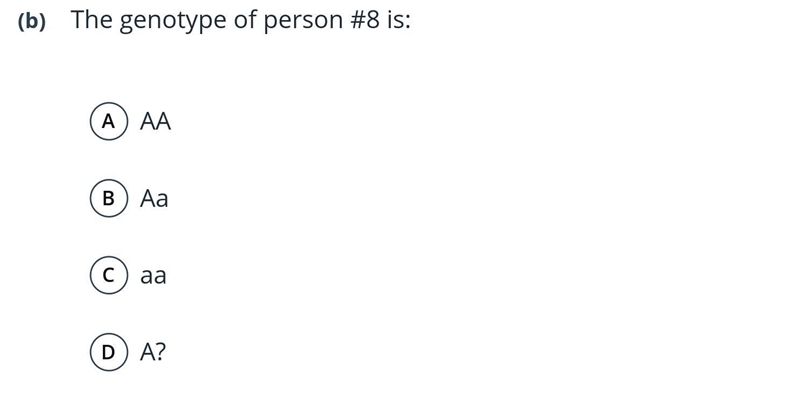 What is the genotype of person #8?-example-2