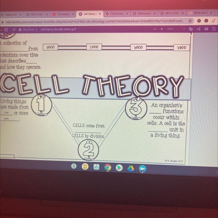 An organism's functions occur within cells. A cell is the Unit in a living thing.-example-1