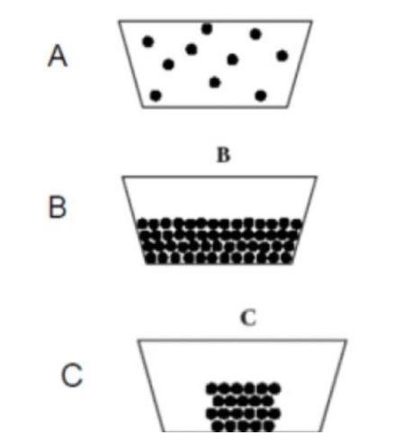 Use the picture below to help you answer the question. Which container holds a gas-example-1