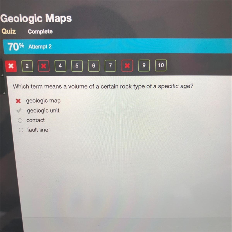 Which term means a volume of a certain rock type of a specific age? x geologic map-example-1