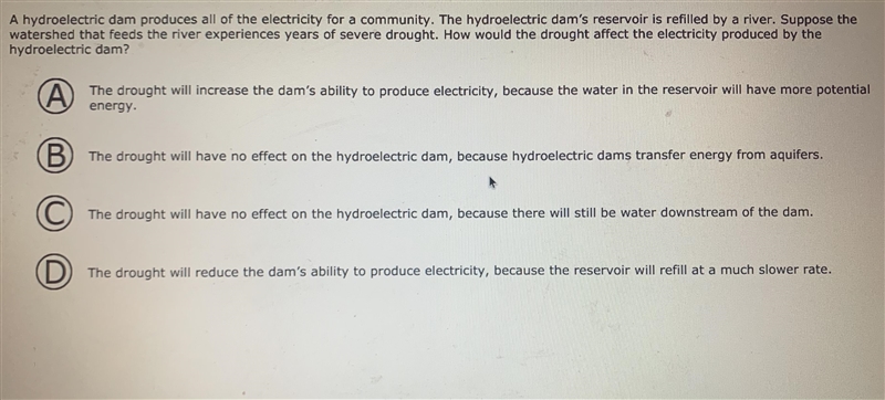 PLEASE HELP ASAP. A hydroelectric dam produces electricity for a community. the hydroelectric-example-1