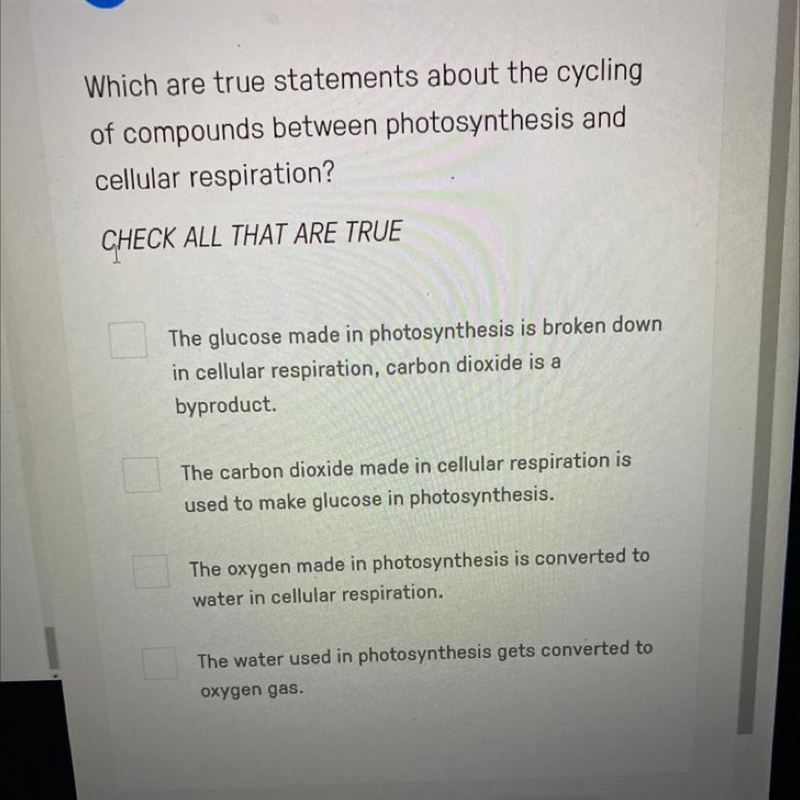 Cellular respiration and photosynthesis (need help right now!!)-example-1