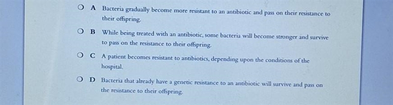 * Which proces best explains how antibiotic resistance in bacteria can occur? pls-example-1