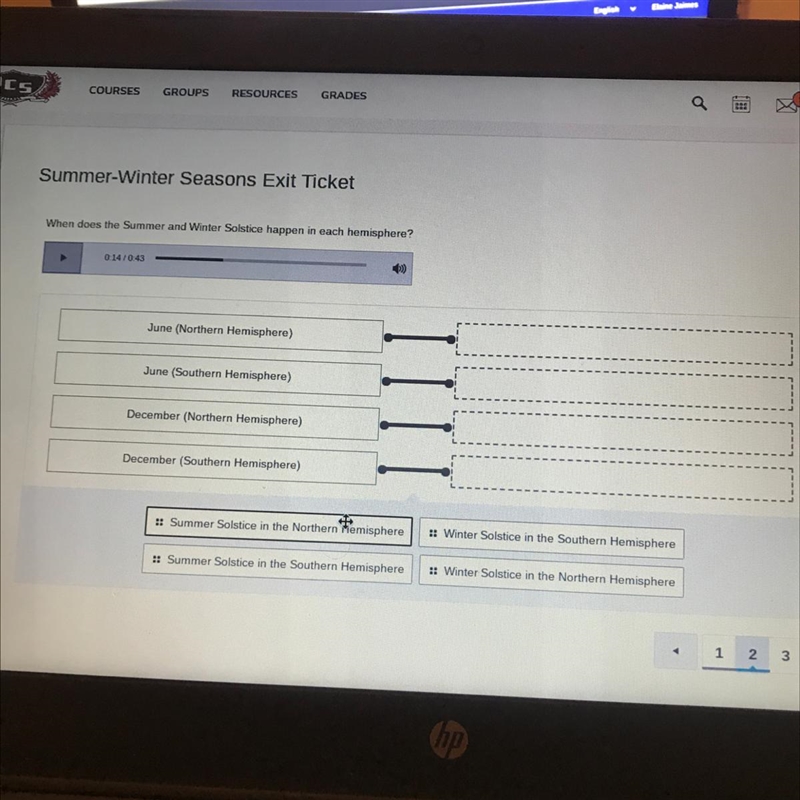 HELPPP PLEASE When does the Summer and Winter Solstice happen in each hemisphere? June-example-1