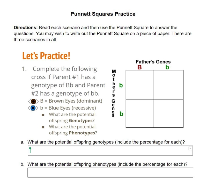 Punnett squares?? I really don't understand this please help!!-example-1