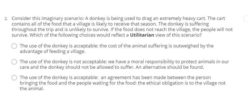 I'm doing a course on animal welfare and this is the question. How would you answer-example-1