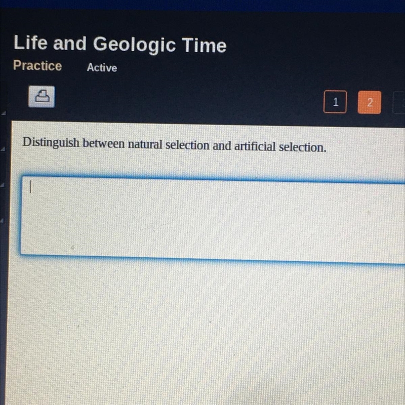 Distinguish between natural selection and artificial selection.-example-1