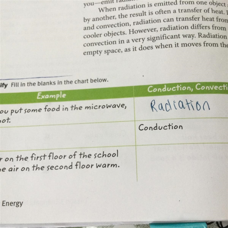 What is an example that can go with conduction￼?-example-1