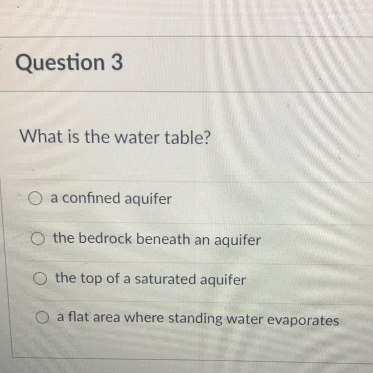 What is the water table?-example-1