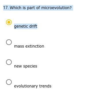 Which is part of microevolution?-example-1