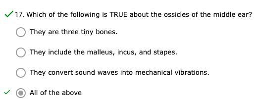 Which of the following is TRUE about the ossicles of the middle ear?-example-1