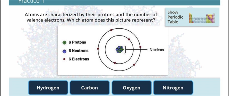 Help plz lol Atoms are characterized by their protons and the number of valence electrons-example-1