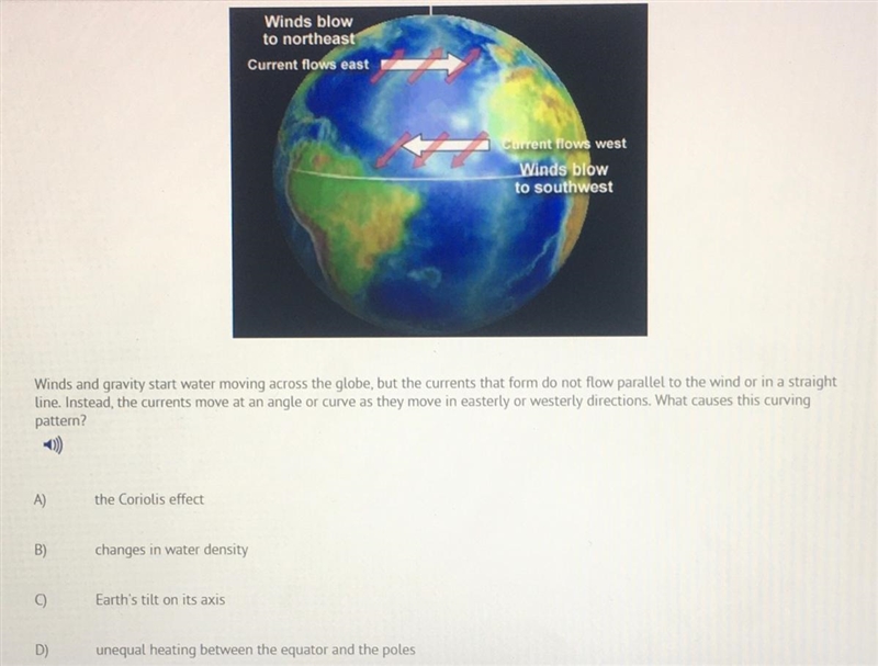 Winds and gravity start water moving across the globe, but the currents that form-example-1