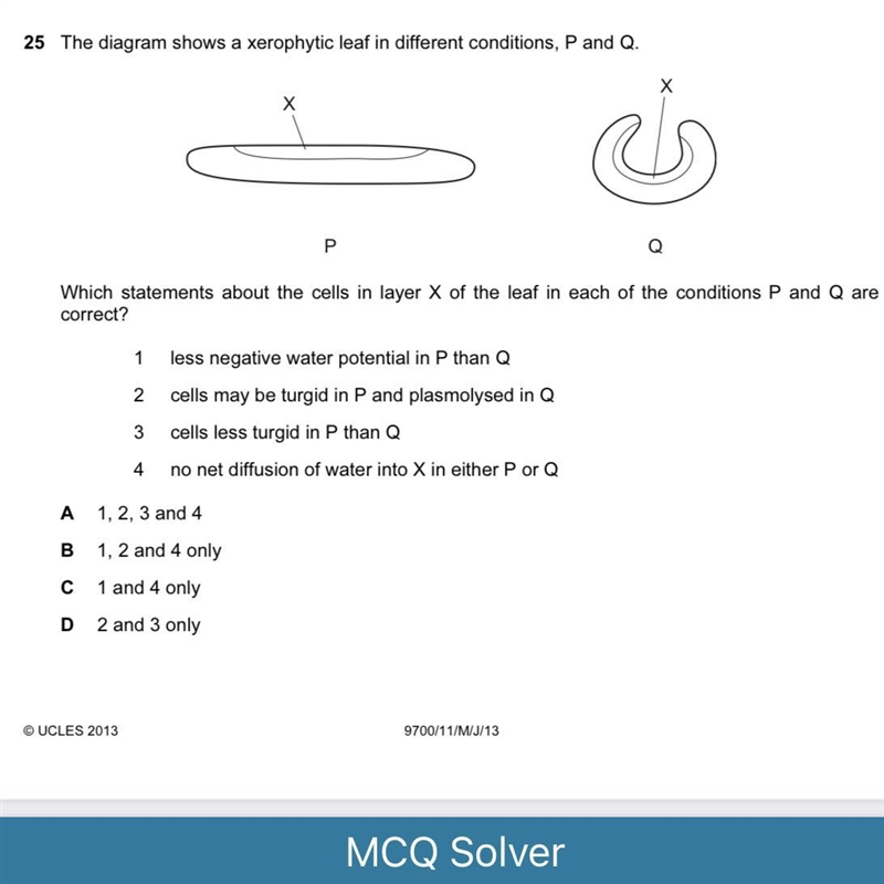 Why there is more water in P than Q？-example-1