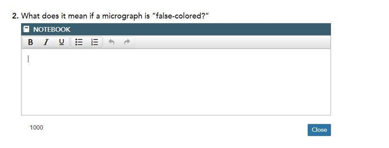 What does it mean if a micrograph is false colored?-example-1