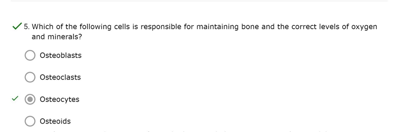 Which of the following cells is responsible for maintaining bone and the correct levels-example-1