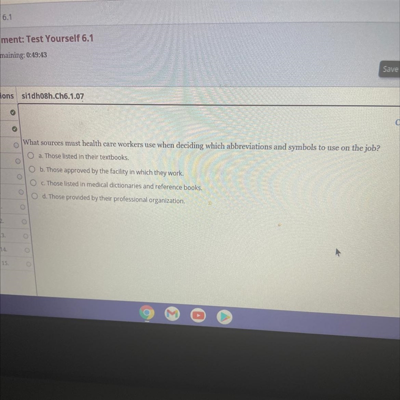 What sources must health care workers use when deciding which abbreviations and symbols-example-1