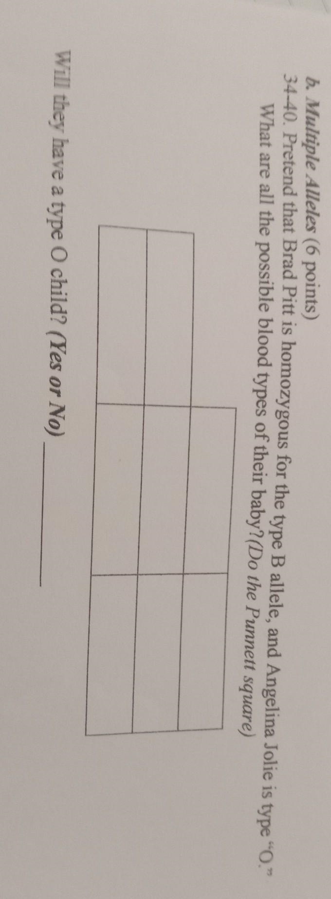 (DO THE PUNNET SQUARE)​-example-1