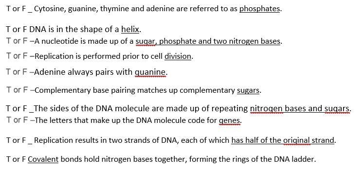 Biology True or False need help ASAP-example-1