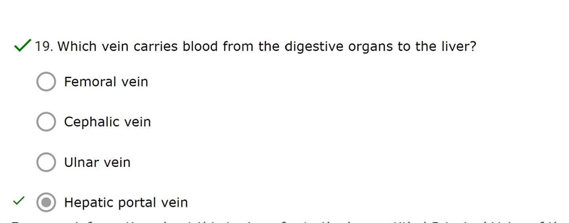 Which vein carries blood from the digestive organs to the liver?-example-1