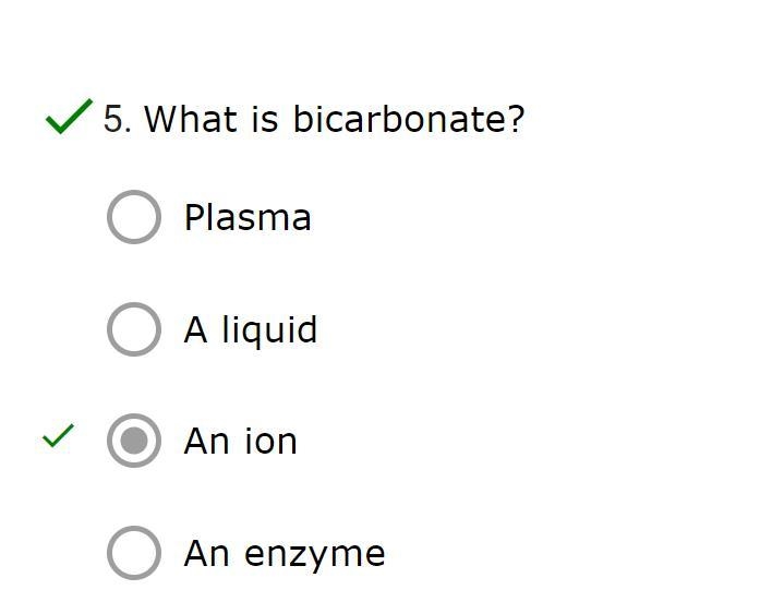 What is bicarbonate?-example-1