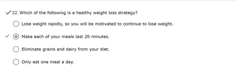 Which of the following is a healthy weight loss strategy?-example-1